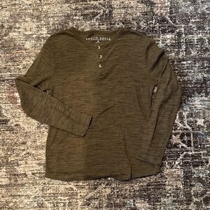 Double Soul Olive Long Sleeve Men's Tee